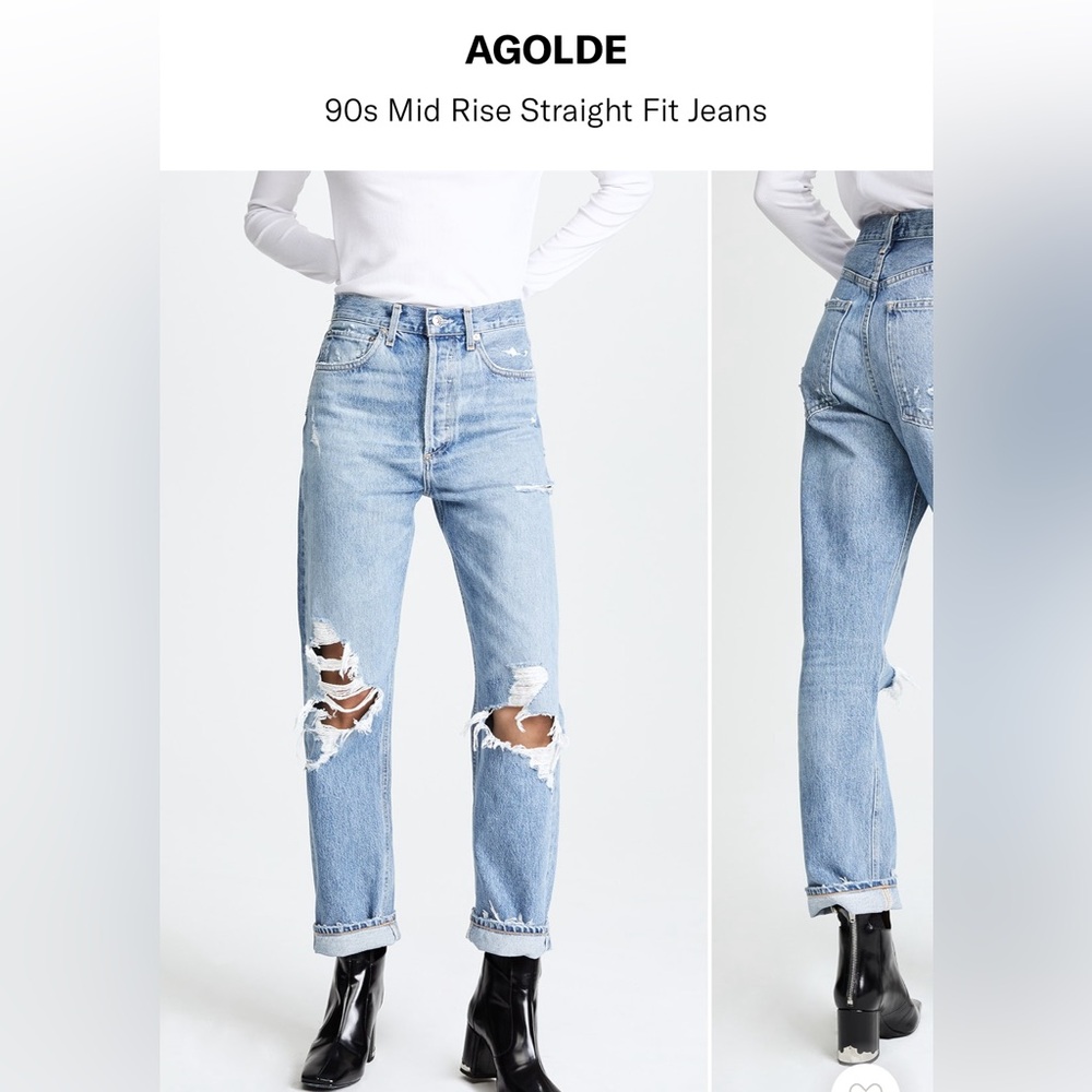 AGOLDE 90s Mid Rise Straight Fit Jeans